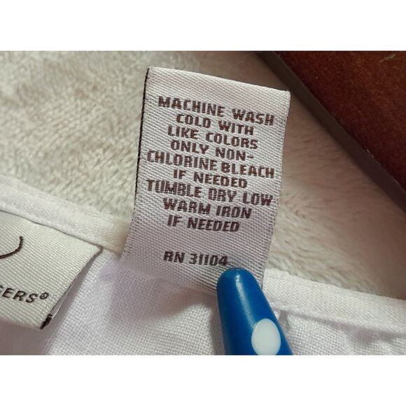 Womens Size Large Linen Pintucked Puff Sleeve Prairie Coquette Cottage Blouse - Picture 6 of 8